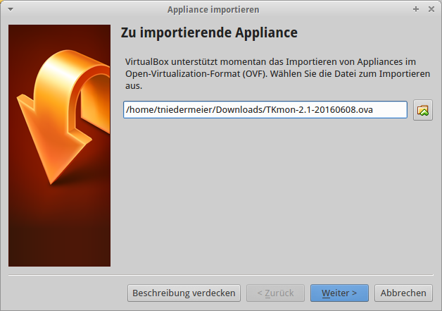 Datei:Ubuntu-1404-VirtualBox-TKmon-Import-01.png