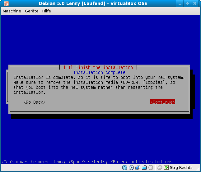 Datei:VirtualBox-3.0-Debian-5.0-Lenny-Gast-aufsetzen-43-Debian-Installation-complete.png