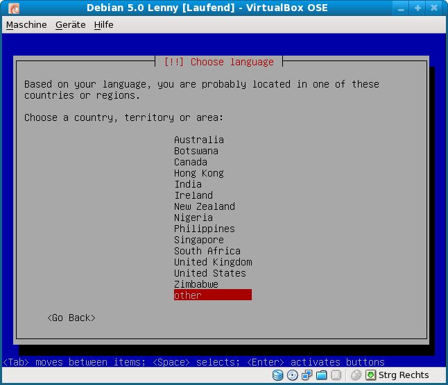 Datei:VirtualBox-3.0-Debian-5.0-Lenny-Gast-aufsetzen-14-Debian-Sprachauswahl-Regionsauswahl.png