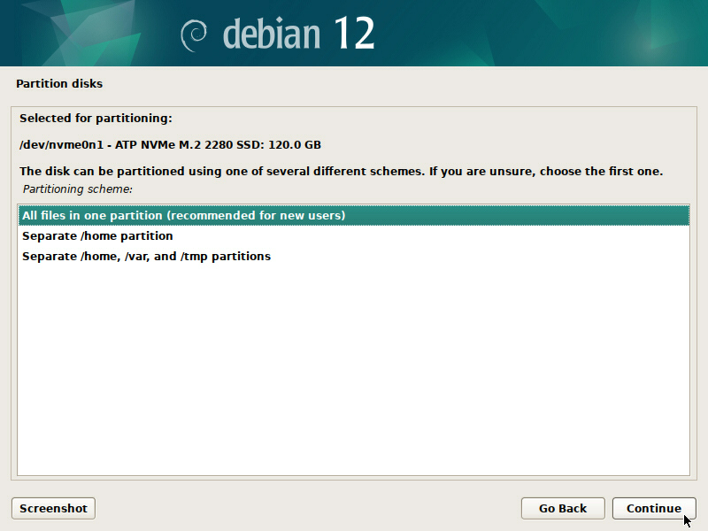 Datei:Debian-12-Installation-18-Select-Partitioning-Scheme.jpg