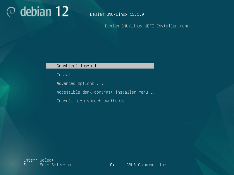 Datei:Debian-12-Installation-02-Select-Graphical-Install.jpg
