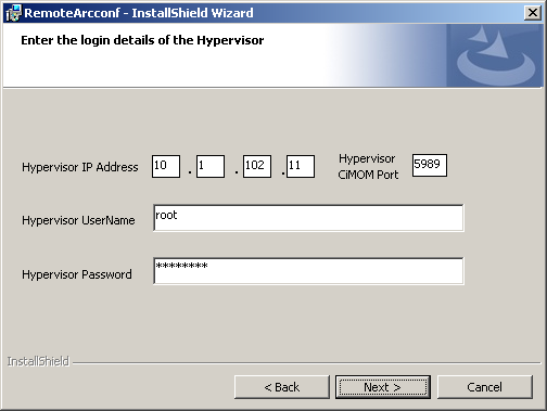 Datei:Adapte-remote-arcconf-Installation-Windows-04-Hypervisor-Login-Details.png