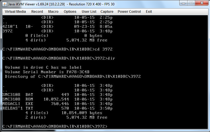 Datei:1 onboard SAS X10DRC Ordner mit FW Files wechseln.png