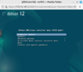 The Debian Installer starts. You can now follow most of the installation as shown in Installing Debian.