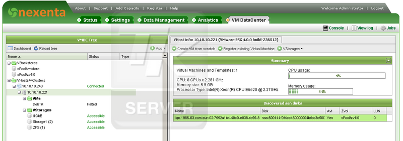 Datei:NexentaStor Screenshots 5-VM DataCenter-VM Hosts 3.0.png