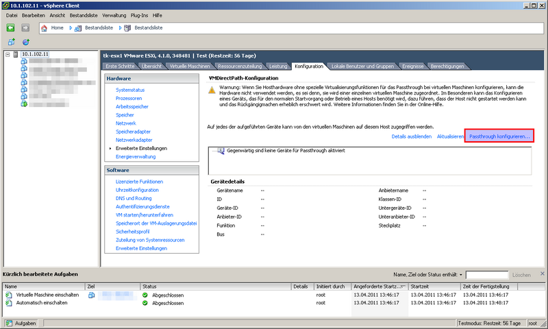 Datei:VMware-ESXi-4.1-Update-1-VMDirectPath-01-Konfiguration-Erweiterte-Einstellungen.png