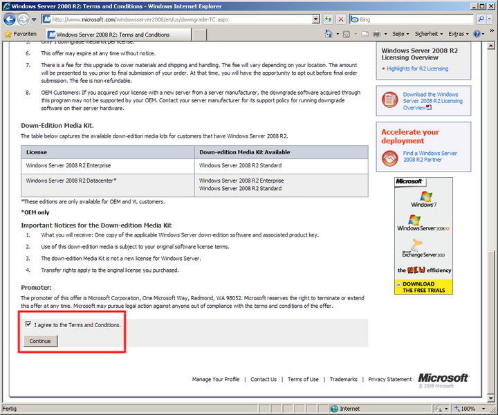 Datei:Windows-Server-2008-R2-downgraden-03-I-agree-to-the-Terms-and-Conditions-auswaehlen.png