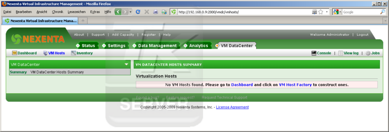 Datei:NexentaStor Screenshots 5-VM DataCenter-VM Hosts.png