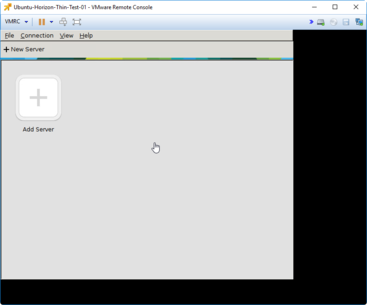 Nach einem Reboot startet das System automatisch mit dem VMware Horizon View Client im Fullscreen Modus