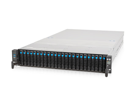 2U Intel dual-CPU RI2224-ASXSN server - Server view