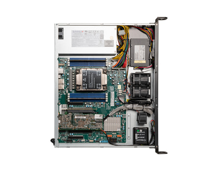 1U Intel single-CPU RI1102-SMXSH server - interior view