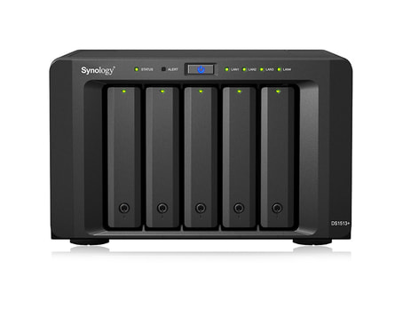 Synology DS1513+ NAS - Frontalansicht