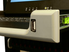 TFT-Schublade Fokus 17&quot; mit Tastatur - Front USB