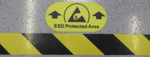 ESD geschützter Bereich in der Produktion