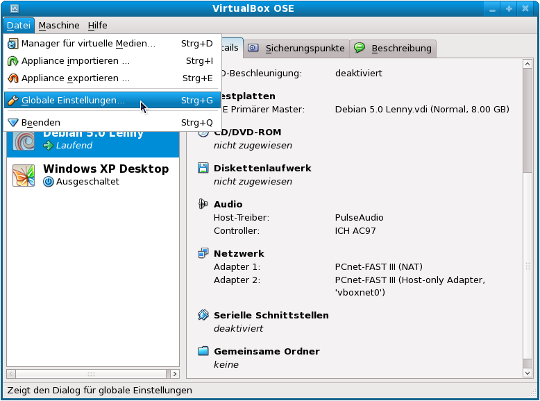 Datei:VirtualBox-3.0-Host-only-Netzwerkkonfiguration-01-Menuepunkt-auswaehlen.png