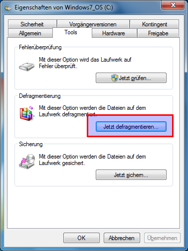 Windows 7 Defragmentation for Solid-state Drives - Thomas-Krenn-Wiki