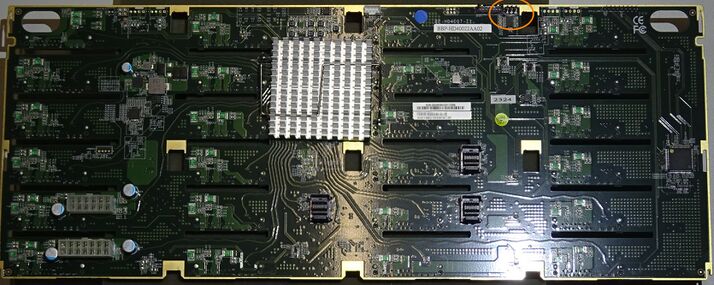 4HE AIC Backplane, JEXP_UART Header markiert