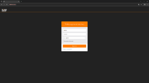 Log in to the TKMI web interface with a valid username (for example admin).