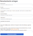 In der folgenden Maske fülle alle Felder aus und schließe die Registrierung ab.