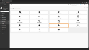 In the Settings section, open the User Management option.