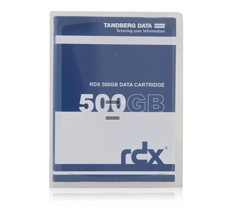 Backupmedien (AIT, LTO, RDX) - Tandberg RDX Cartridge 500 GB (Wechselfestplatte)