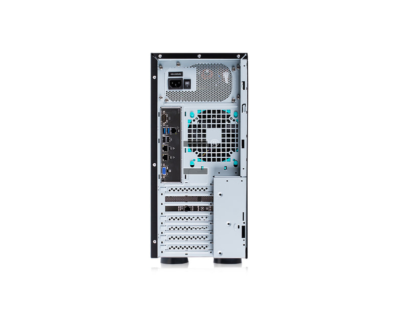 Server-Tower Intel Single-CPU TI104+ - Rückansicht