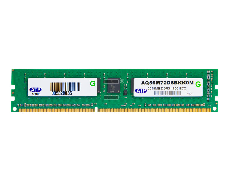 Hauptspeicher - 2 GB ECC DDR3 1600 RAM 1 Rank ATP (1x 2048 MB)