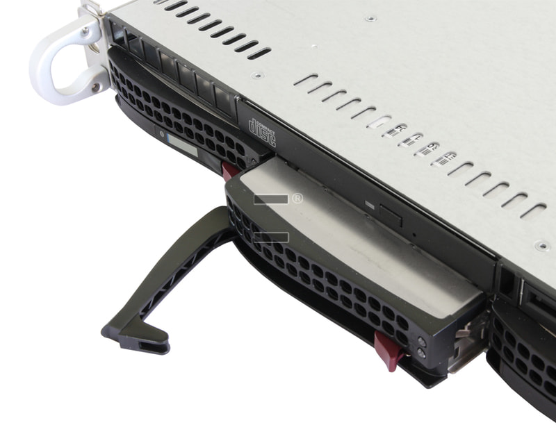 1U Intel Dual-CPU SC815 Server (Sandy-Bridge EP) - Hard Drive Cartridge details
