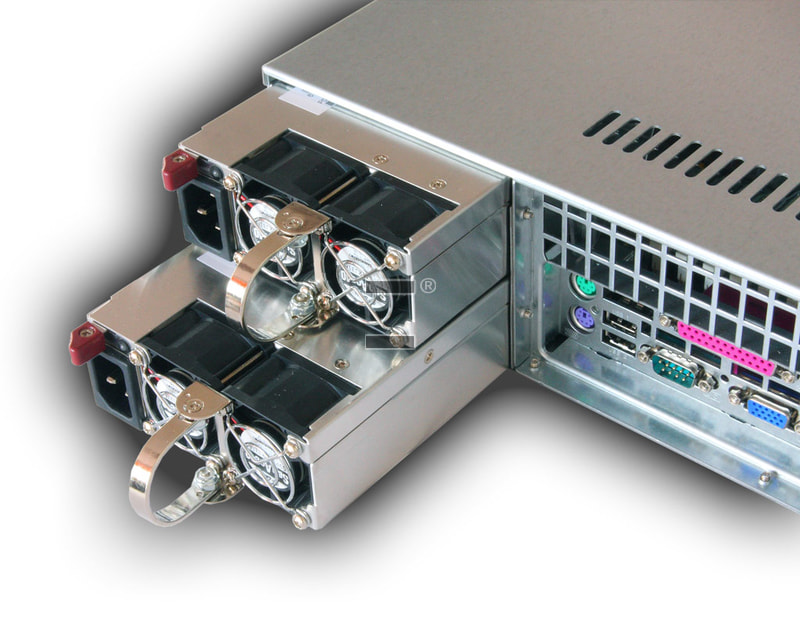 2HE AMD Single-CPU SC823 Server - Detailansicht Netzteile