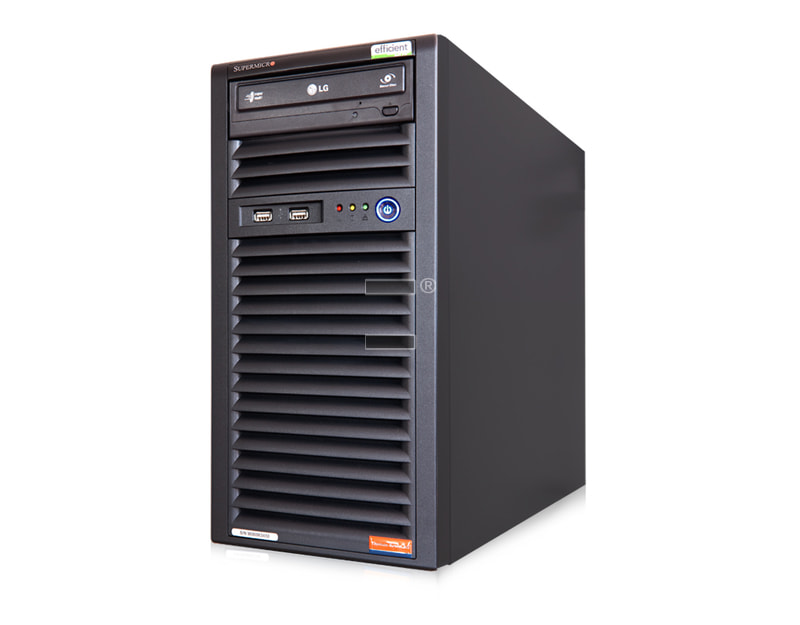 Server Tower Intel Atom D510 Single CPU SC731 Silent - Front view