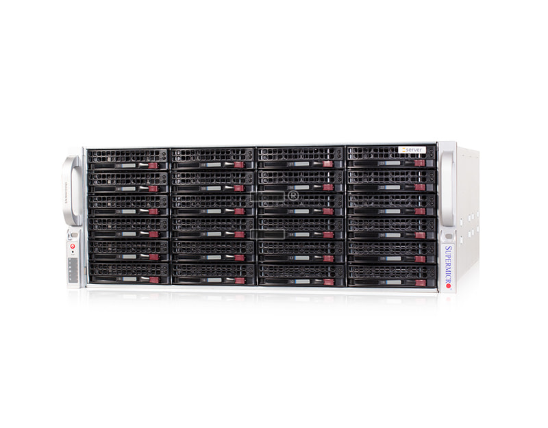 4U AMD Dual-CPU RA2424 Server - Front view