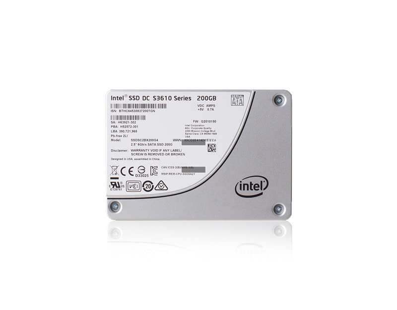 SSDs - 200 GB SATA III Intel SSD MLC 2,5&quot;