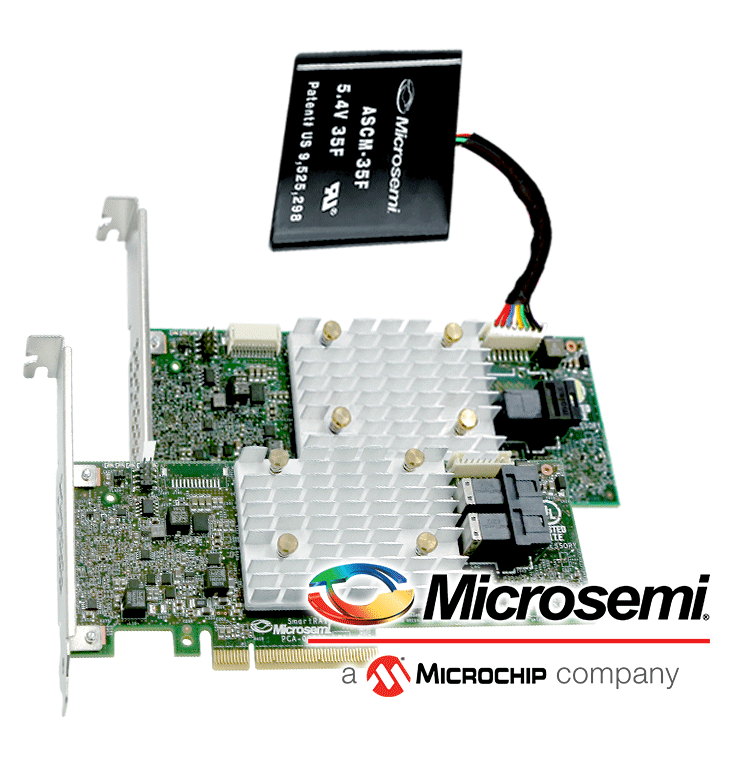 Server-Systeme mit Microchip RAID-Controller