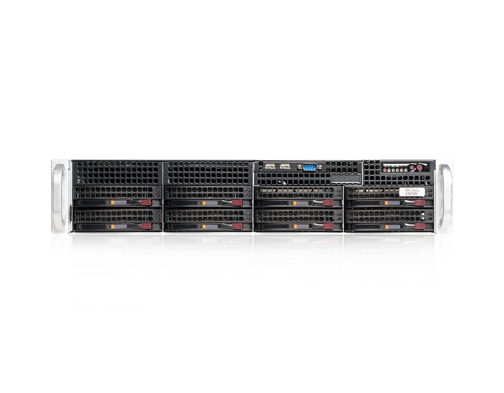 2U Intel Dual-CPU RI2208-SMXS (ESXi) - front view