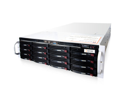 3HE AMD Dual-CPU RA2316 Server - Serveransicht