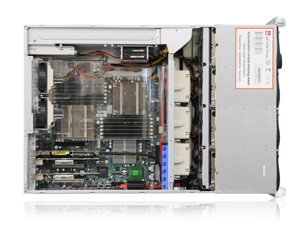 4U Intel Dual-CPU SC846 Server Servers - Internal view