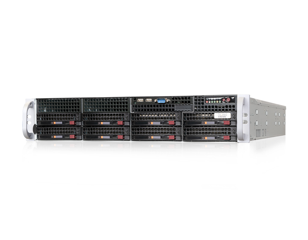 2U Intel Dual-CPU RI2208-SMXS (ESXi) - Front view