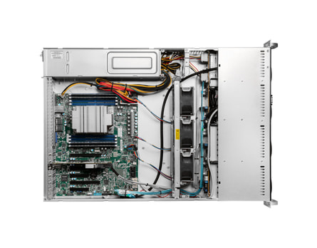 2U AMD single-CPU RA1208 server - Internal view