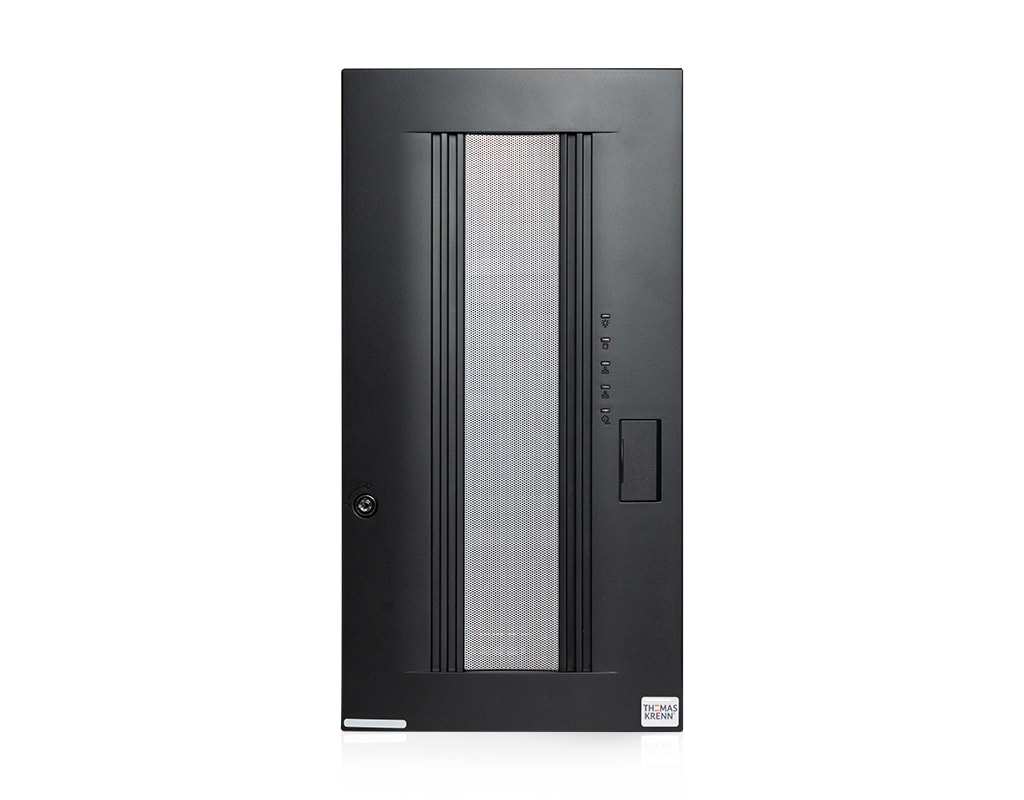 Server-Tower Intel Dual-CPU TI2508-CHXS - Frontalansicht mit Blende