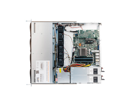 1HE Intel Single-CPU RI1104D Server - Innenansicht