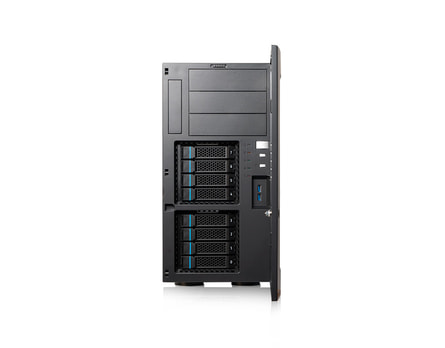 Server-Tower Intel Dual-CPU TI208 - Frontalansicht offen