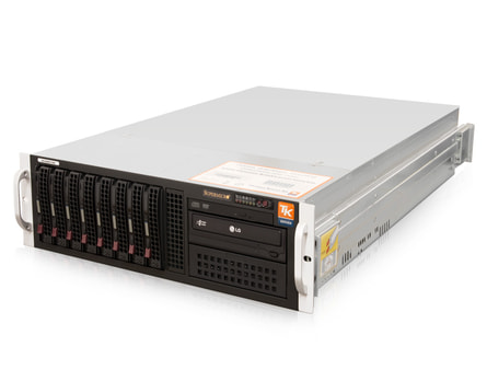 3HE AMD Dual-CPU SC835 Server - Serveransicht