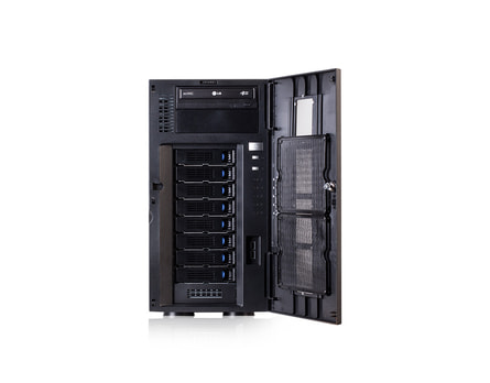 Server-Tower Intel Single-CPU TI120 - Frontalansicht offen