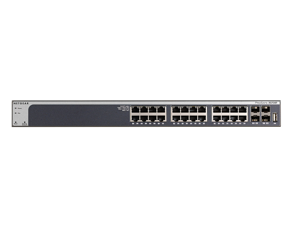 Netgear Smart Managed XS (10GBASE-T) - 28-port 10GE switch Netgear XS728T
