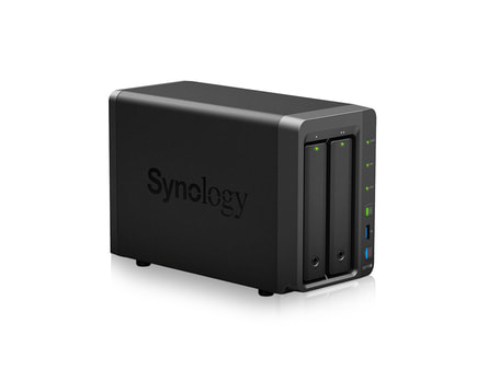 Synology DS718+ NAS - Front-right view