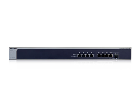 8 Port 10 Gigabit-Switch Netgear XS708Ev2 (10GBASE-T) - Frontalansicht
