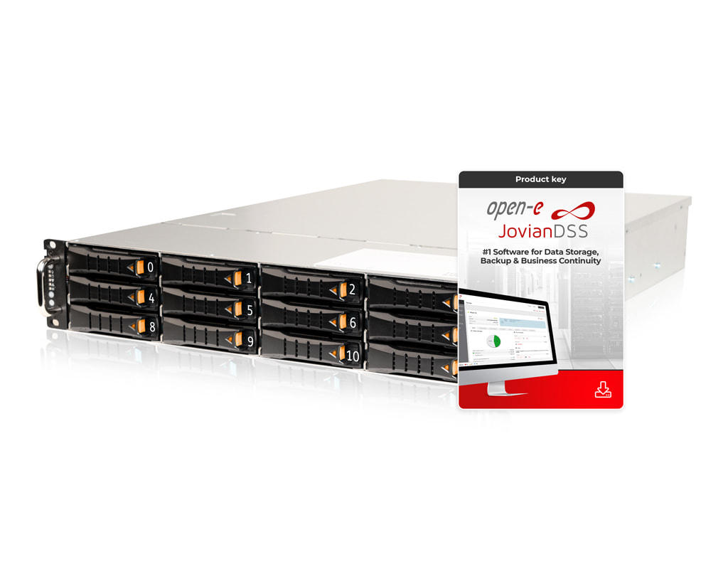 Open-E RA1212 - Serveransicht