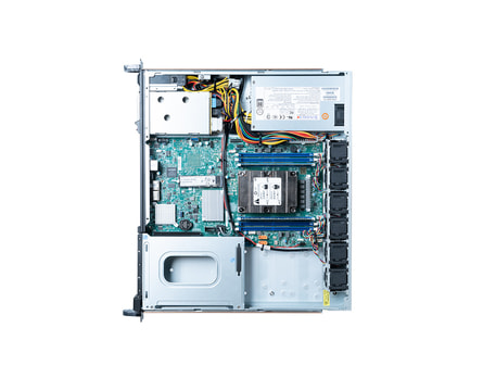 1U Intel Scalable single-CPU RI1102H-F server - interior view