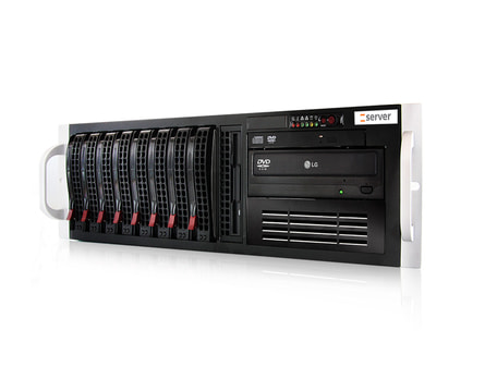 3HE Intel Dual-CPU RI2308 Server - Frontansicht 3HE Intel Dual-CPU RI2308 Server - Frontansicht