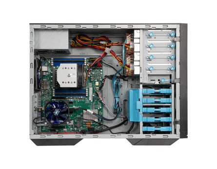 Tower server Intel single-CPU TI1506-INXSN - Internal view